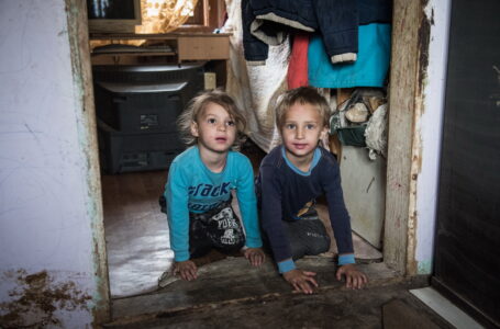 In Sijarinska Banja, we met a family with nine children living under difficult conditions!